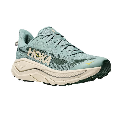 Hoka Challenger Wide 8 - נעלי ספורט גברים הוקה צ'אלנג'ר 8 רחבות בצבע ירוק ג'ייד/כמהין תמונה ראשית