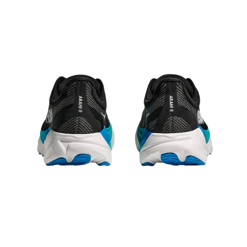 HOKA Arahi Wide 8 - נעלי ספורט גברים הוקה ארהי 8 רחבות בצבע שחור/כחול סקיי