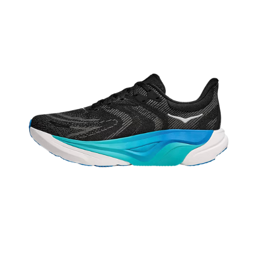 HOKA Arahi Wide 8 - נעלי ספורט גברים הוקה ארהי 8 רחבות בצבע שחור/כחול סקיי