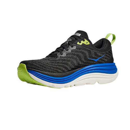 HOKA Gaviota Wide 5 - נעלי ספורט גברים הוקה גביוטה 5 רחבות בצבע שחור/קובלט