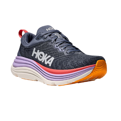 HOKA Gaviota Wide 5 - נעלי ספורט נשים הוקה גביוטה 5 רחבות בצבע עוגן/אשכולית
