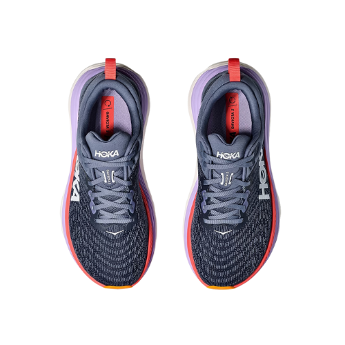 HOKA Gaviota Wide 5 - נעלי ספורט נשים הוקה גביוטה 5 רחבות בצבע עוגן/אשכולית