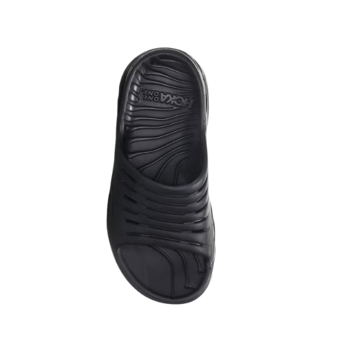 Hoka Ora Recovery Slide - כפכפים לגבר הוקה אורה בצבע שחור תמונה משנית