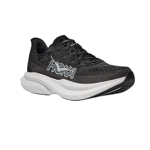 MACH 6 WIDE - נעלי ספורט הוקה לנשים מאך 6 רחבות בצבע שחור/לבן