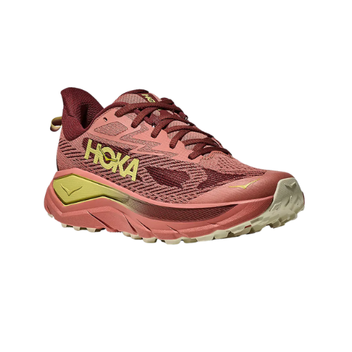 Hoka Challenger Wide 8 - נעלי ספורט נשים הוקה צ'אלנג'ר 8 רחבות בצבע בלאש/צ'דר כהה תמונה ראשית