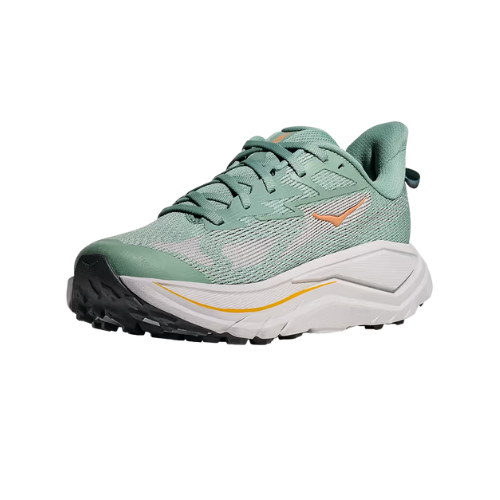 Hoka Challenger Wide 8 - נעלי ספורט נשים הוקה צ'אלנג'ר 8 רחבות בצבע ג'ייד/אפור קוסמי