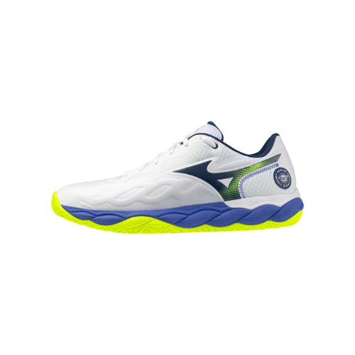 נעלי טניס לגברים בצבע לבן דגם Mizuno WAVE ENFORCE COURT AC