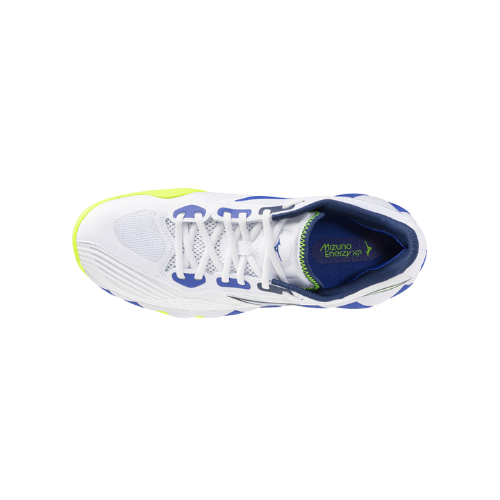 נעלי טניס לגברים בצבע לבן  דגם Mizuno WAVE ENFORCE TOUR 2 AC