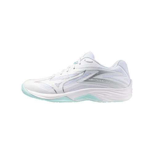 נעלי כדורעף נערים/נערות דגם MIZUNO LIGHTNING STAR Z7 Jr בצבע לבן תכלת