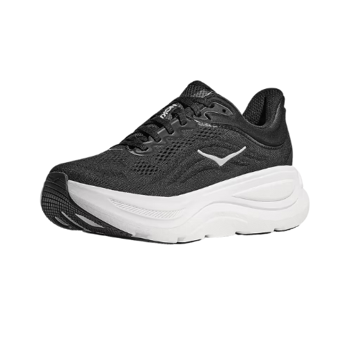 HOKA BONDI WIDE 9 - נעלי ספורט לנשים בונדי 9 רחבות בצבע שחור/לבן