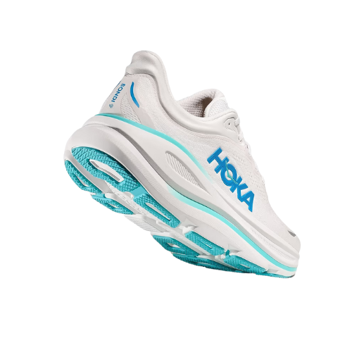 HOKA BONDI 9 - נעלי ספורט לגבר בונדי 9 בצבע לבן/כחול הוקה תמונה משנית