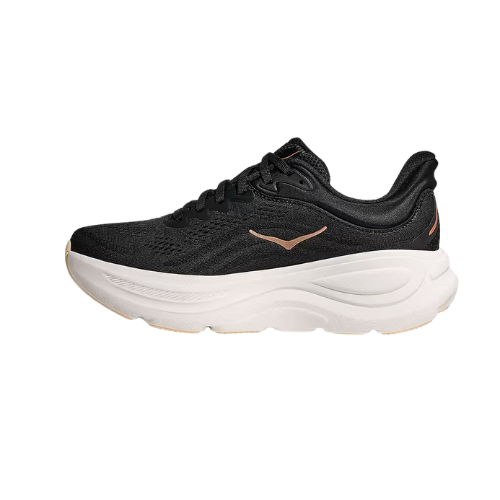 HOKA BONDI 9 - נעלי ספורט לאישה בונדי 9 בצבע שחור/רוז גולד