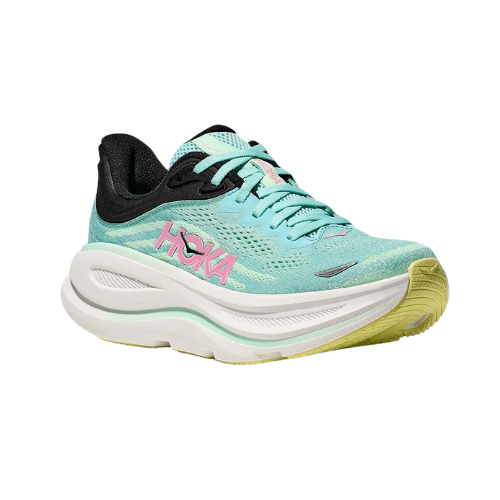 HOKA BONDI 9 - נעלי ספורט לאישה בונדי 9 בצבע כחול ספארק/מנטה תמונה ראשית