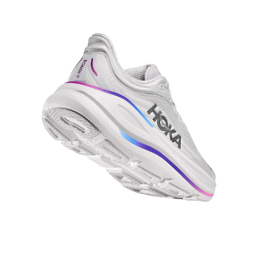 HOKA BONDI 9 - נעלי ספורט לאישה בונדי 9 בצבע אפור/לבן