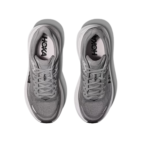HOKA BONDI WIDE 9 - נעלי ספורט גברים בונדי 9 רחבות בצבע אפור