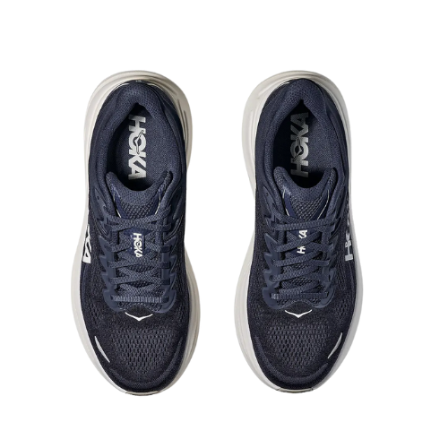 HOKA BONDI WIDE 9 - נעלי ספורט גברים בונדי 9 רחבות בצבע נייבי/לבן