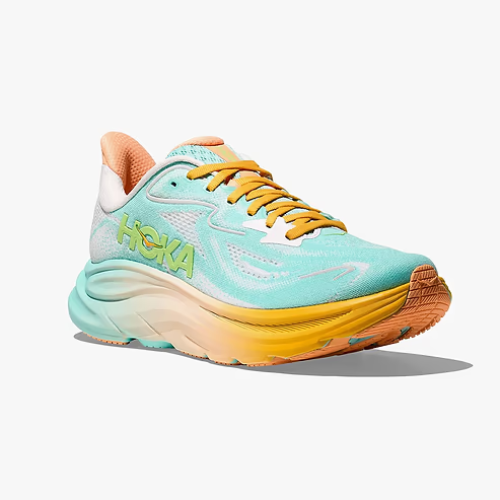 HOKA CLIFTON 10 - נעלי ספורט נשים הוקה קליפטון 10 בצבע כחול מנצנץ/לבן
