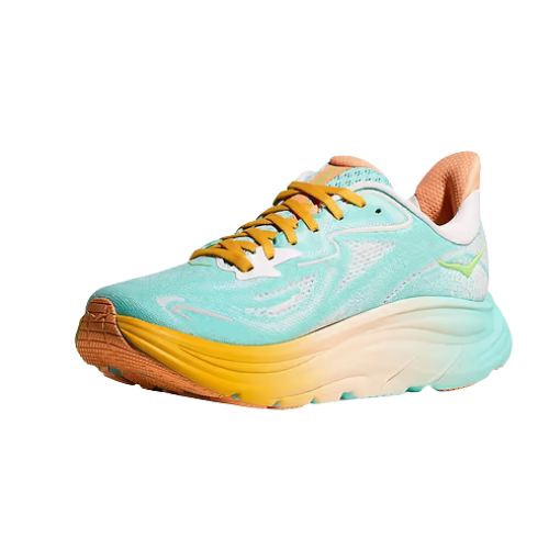 HOKA CLIFTON 10 - נעלי ספורט נשים הוקה קליפטון 10 בצבע כחול מנצנץ/לבן