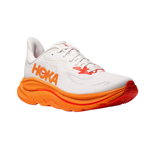HOKA CLIFTON 10 - נעלי ספורט גברים הוקה קליפטון 10 בצבע פרוסט/כתום תפוז