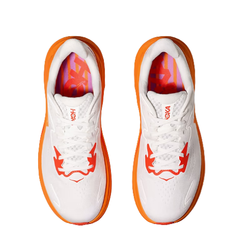 HOKA CLIFTON 10 - נעלי ספורט גברים הוקה קליפטון 10 בצבע פרוסט/כתום תפוז