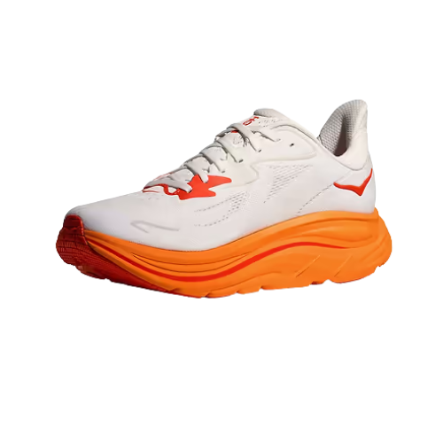 HOKA CLIFTON 10 - נעלי ספורט גברים הוקה קליפטון 10 בצבע פרוסט/כתום תפוז