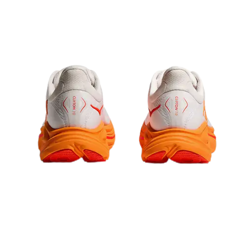 HOKA CLIFTON 10 - נעלי ספורט גברים הוקה קליפטון 10 בצבע פרוסט/כתום תפוז