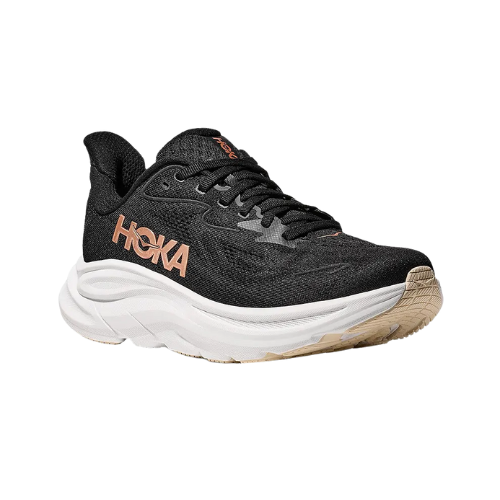HOKA CLIFTON 10 - נעלי ספורט נשים הוקה קליפטון 10 בצבע שחור/רוז זהב תמונה ראשית