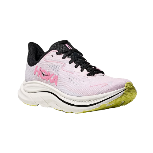 HOKA CLIFTON WIDE 10 - נעלי ספורט נשים הוקה קליפטון 10 רחבות בצבע ורוד ציפורן/אור כוכב