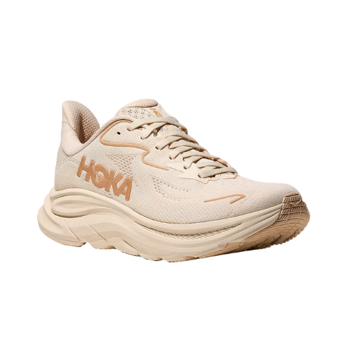 HOKA CLIFTON WIDE 10 - נעלי ספורט נשים הוקה קליפטון 10 רחבות בצבע וניל/לבנה תמונה ראשית