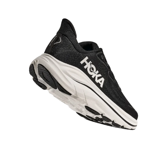HOKA CLIFTON WIDE 10 - נעלי ספורט גברים הוקה קליפטון 10 רחבות בצבע שחור/לבן