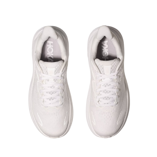 HOKA CLIFTON WIDE 10 - נעלי ספורט גברים הוקה קליפטון 10 רחבות בצבע לבן/לבן