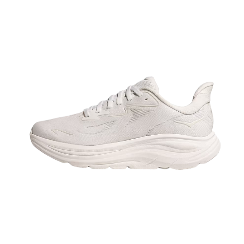 HOKA CLIFTON WIDE 10 - נעלי ספורט גברים הוקה קליפטון 10 רחבות בצבע לבן/לבן