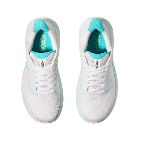 HOKA CLIFTON WIDE 10 - נעלי ספורט נשים הוקה קליפטון 10 רחבות בצבע לבן/כחול סיאלו