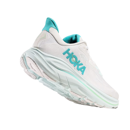 HOKA CLIFTON WIDE 10 - נעלי ספורט נשים הוקה קליפטון 10 רחבות בצבע לבן/כחול סיאלו