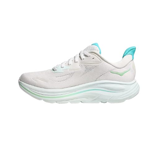 HOKA CLIFTON WIDE 10 - נעלי ספורט נשים הוקה קליפטון 10 רחבות בצבע לבן/כחול סיאלו