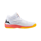 נעלי כדורעף יוניסקס דגם THUNDER BLADE Z MID Mizuno בצבע כתום/לבן