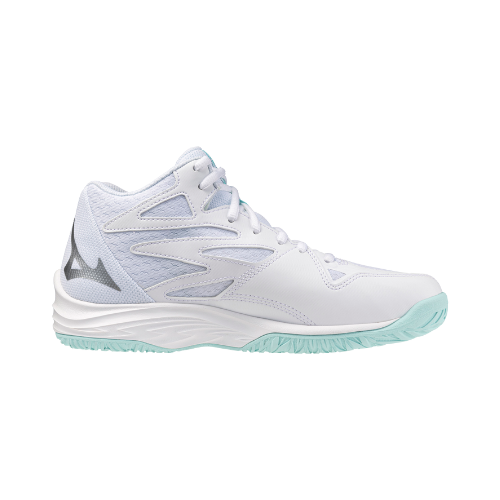 נעלי כדורעף נשים דגם THUNDER BLADE Z MID Mizuno בצבע תכלת/לבן