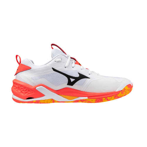 נעלי כדוריד יוניסקס דגם WAVE STEALTH NEO 2 Mizuno בצבע כתום/לבן