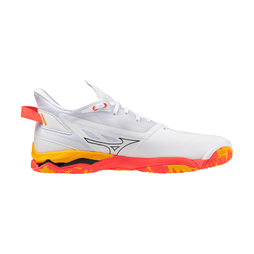 נעלי כדוריד יוניסקס דגם WAVE MIRAGE 5 Mizuno בצבע כתום/לבן תמונה משנית