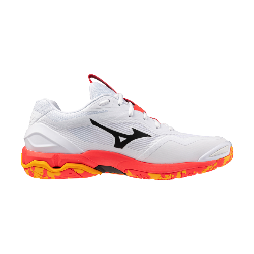 נעלי כדוריד יוניסקס דגם WAVE STEALTH 6 Mizuno בצבע כתום/לבן תמונה משנית