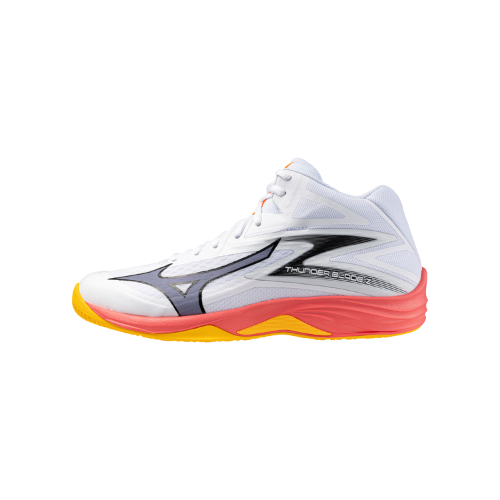 נעלי כדורעף יוניסקס דגם THUNDER BLADE Z MID Mizuno בצבע כתום/לבן