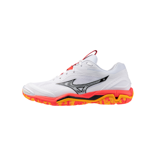 נעלי כדוריד יוניסקס דגם WAVE STEALTH 6 Mizuno בצבע כתום/לבן