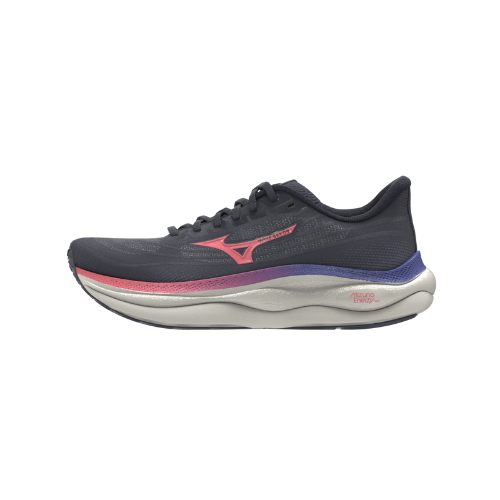 נעלי ריצה נשים דגם WAVE SKY 9 Mizuno צבע שחור ורוד