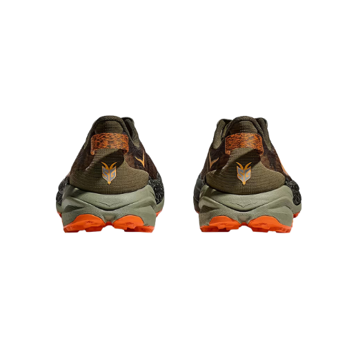 HOKA SPEEDGOAT 6 WIDE - נעלי ספורט גברים ספידגוט 6 רחבות בצבע זית/כתום