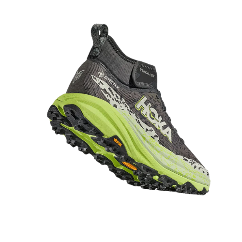 HOKA SPEEDGOAT 6 MID GTX - נעלי הוקה ספידגוט 6 מיד לגברים בצבע אפור אורביט/ירקרק