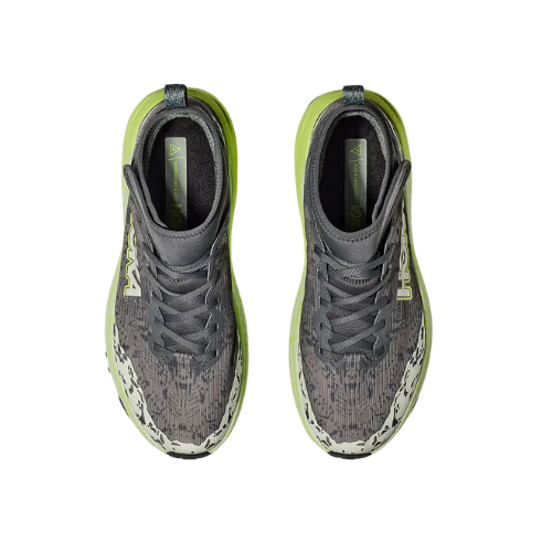 HOKA SPEEDGOAT 6 MID GTX - נעלי הוקה ספידגוט 6 מיד לגברים בצבע אפור אורביט/ירקרק