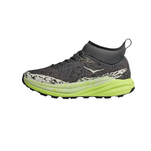 HOKA SPEEDGOAT 6 MID GTX - נעלי הוקה ספידגוט 6 מיד לגברים בצבע אפור אורביט/ירקרק תמונה משנית