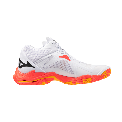 נעלי כדורעף יוניסקס דגם WAVE LIGHTNING Z8 MID Mizuno בצבע כתום/לבן תמונה משנית