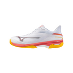 נעלי טניס גברים דגם WAVE EXCEED COURT AC Mizuno בצבע לבן/כתום