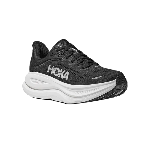 HOKA BONDI WIDE 9 - נעלי ספורט לנשים בונדי 9 רחבות בצבע שחור/לבן